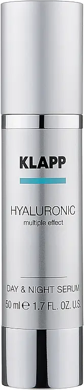 Набір Klapp Hyaluronic Multiple Effect Face Care Set: Klapp Hyaluronic Day & Night Cream, 50 мл + Klapp Hyaluronic Serum, 50 мл - фото 2