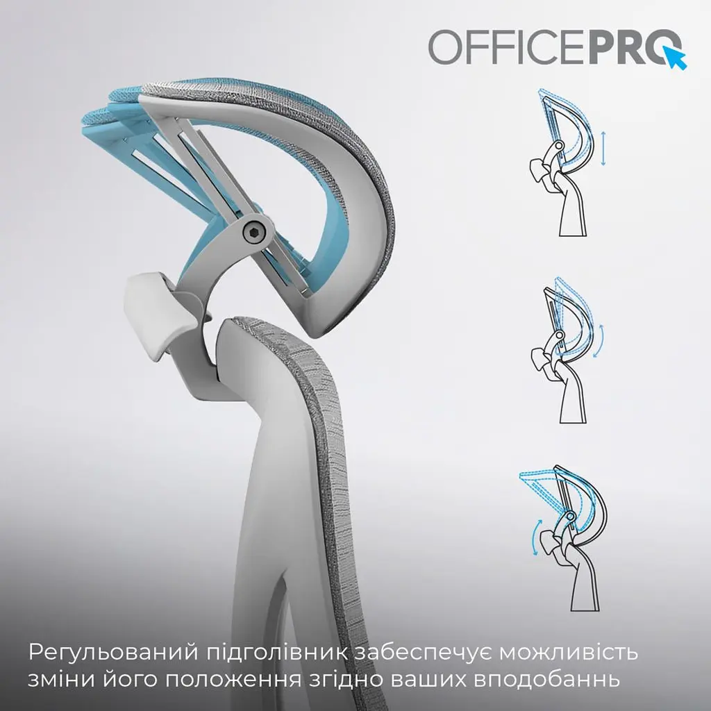 Офісне крісло OfficePro Elite OC950G Gray [175087] - фото 12