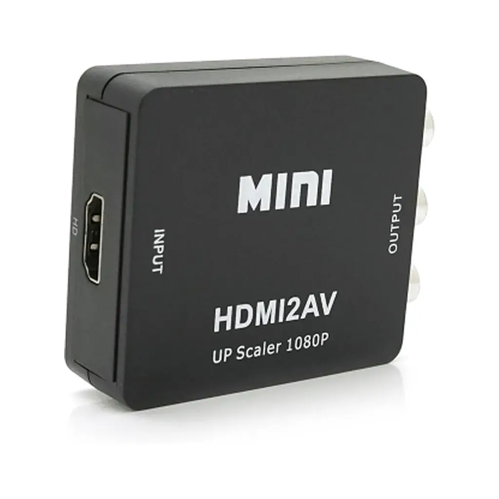 Перехідник HDMI F to 3xRCA F AV 720P/1080P black Voltronic (YT-CM-HDMI/AV-B) - фото 4