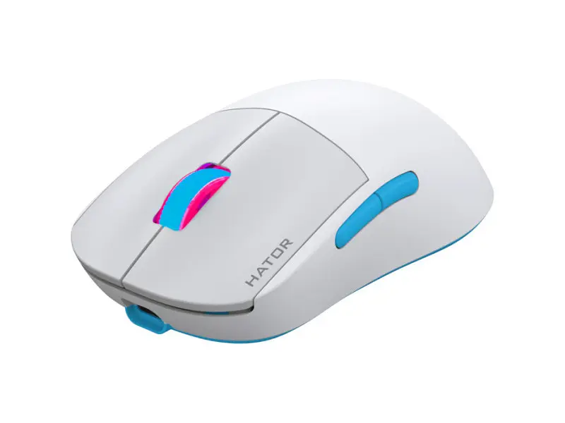 Миша Hator Quasar 2 PRO Wireless White/Cyan (HTM561WC) - фото 2
