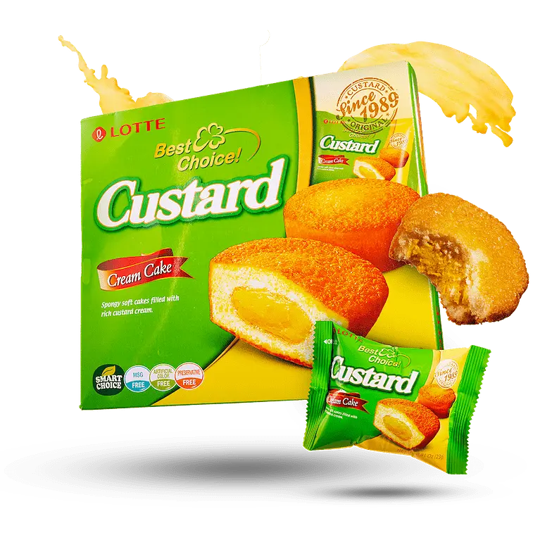 Тістечко Lotte Custard Cream Cake з заварним кремом 276 г - фото 2