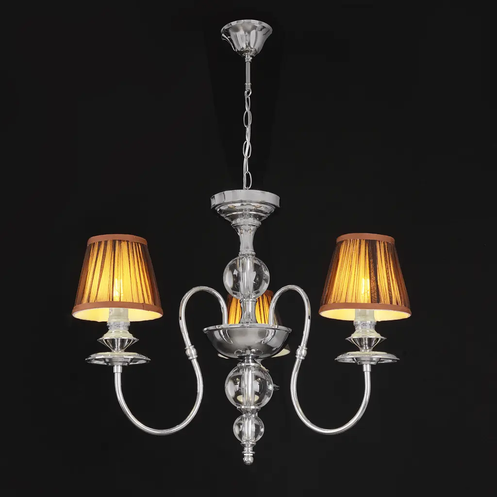 Люстра подвесная Brille Е14 40W CH+BR (BKL-688S/3) - фото 5