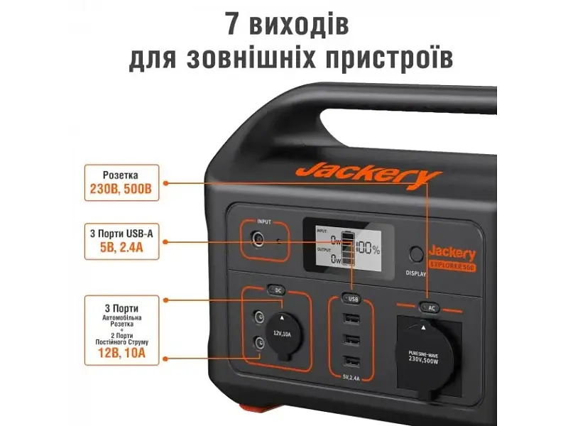 Портативна зарядна станція Jackery Explorer 500EU - фото 8