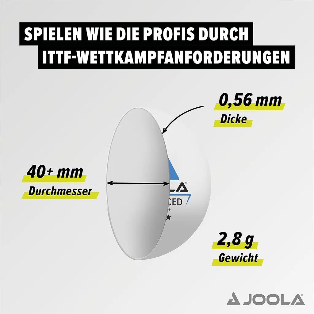 М'ячі для настільного тенісу Joola Outdoor ball 6 шт (42181) - фото 3