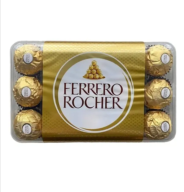 Шоколадні цукерки Ferrero Rocher 375g у коробці (30шт.) - фото 2