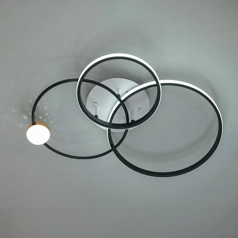 Led люстра з ефектом зоряного неба MX2987-3L WH+BK - фото 4
