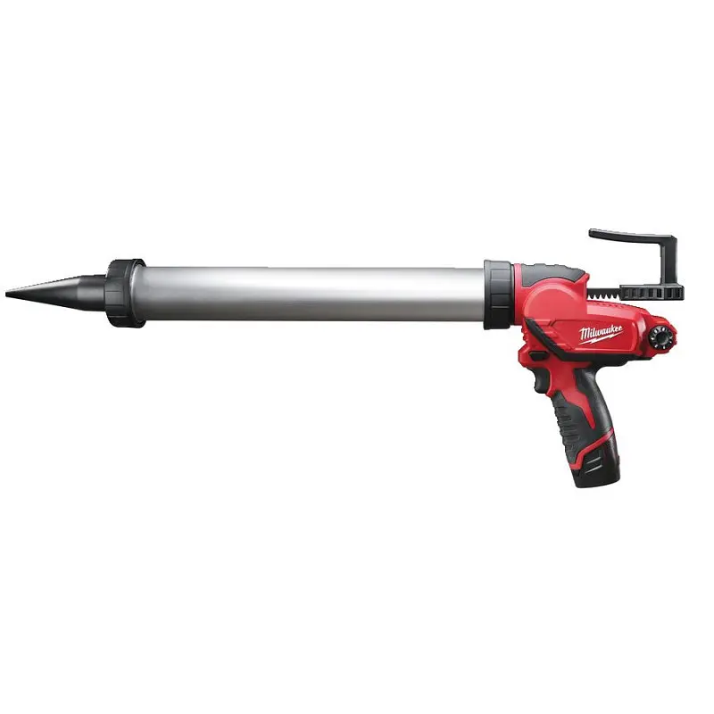 Пістолет для герметиків акумуляторний MILWAUKEE, M12 PCG/600A-201B, 600мл (зарядний пристрій С12 С, 1 акумулятор М12 В2 2Ач, алю - фото 2
