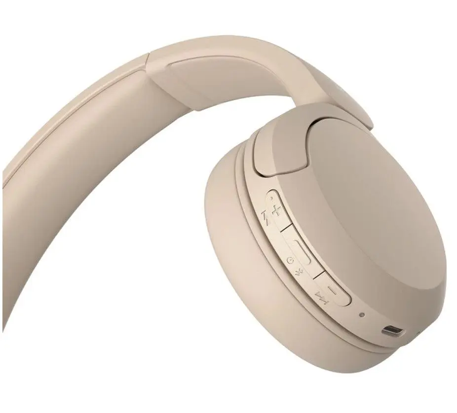 Наушники беспроводные Sony WHCH520 Bluetooth Beige - фото 5