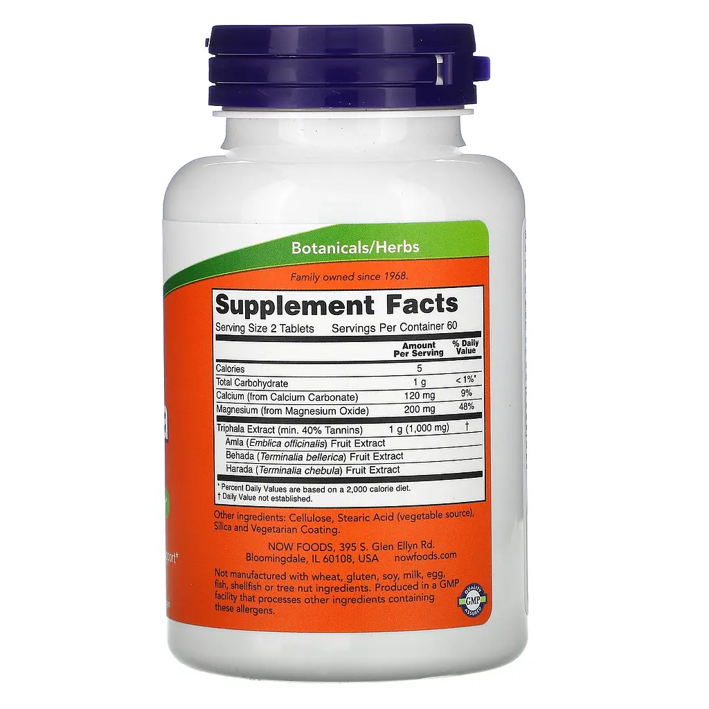 Тріфала Triphala 500 mg 120 таблеток NOW vit0004831 - фото 2