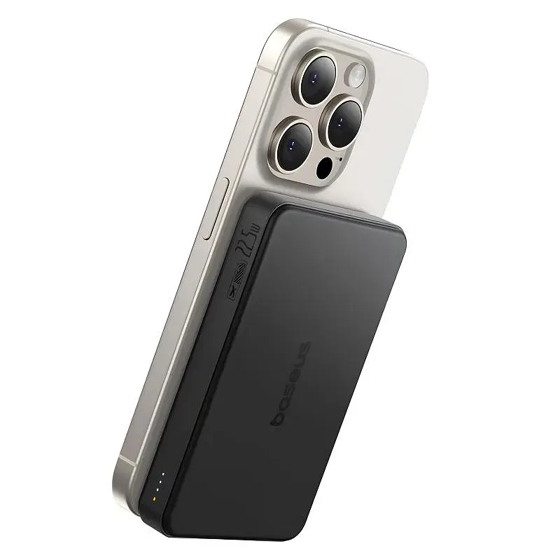 Портативний ЗП Power Bank Baseus Airpow II OS Qi2 22.5W з БЗП 10000 mAh (P10080000) Cosmic Black - фото 2