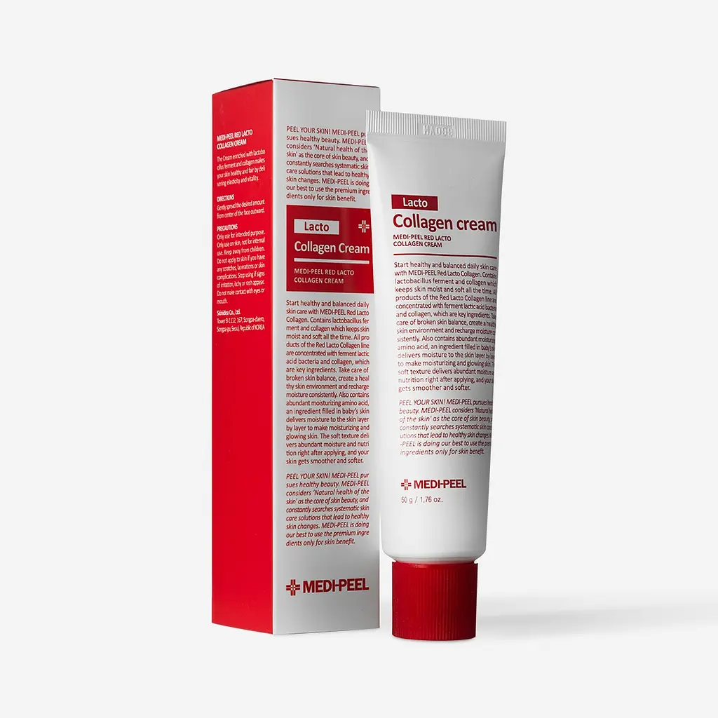 Зміцнюючий крем для обличчя з колагеном та лактобактеріями Red Lacto Collagen Cream Medi-Peel 50 мл - фото 2