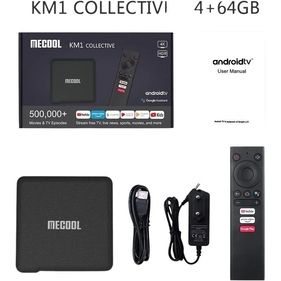 Смарт ТВ приставка Mecool KM1 Collective 4K Ultra HD 4GB64GB (KM1 Collective (464)_3199) - фото 5