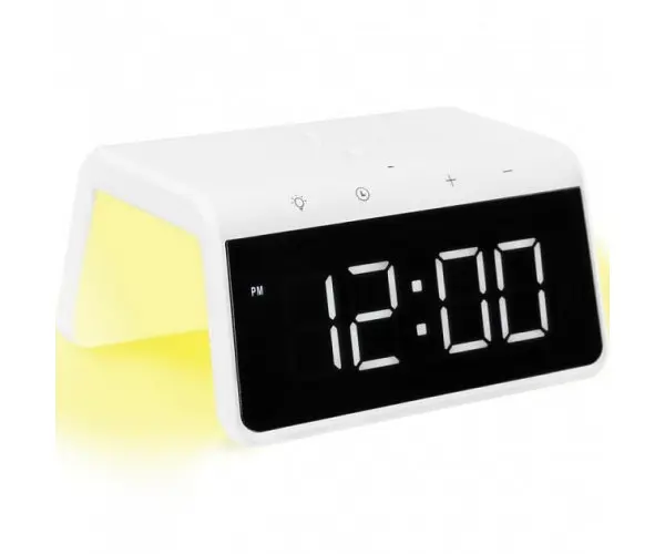 Умные часы настольные Gelius Pro Smart Desktop Clock Time Bridge GP-SDC01 беспроводная зарядка - фото 4