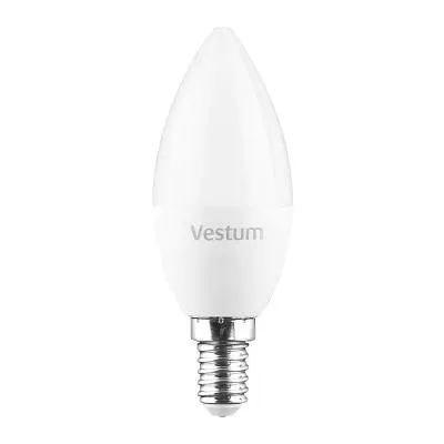 Лампочка Vestum LED C37 4W 3000K 220V E14 (1-VS-1308) - фото 2