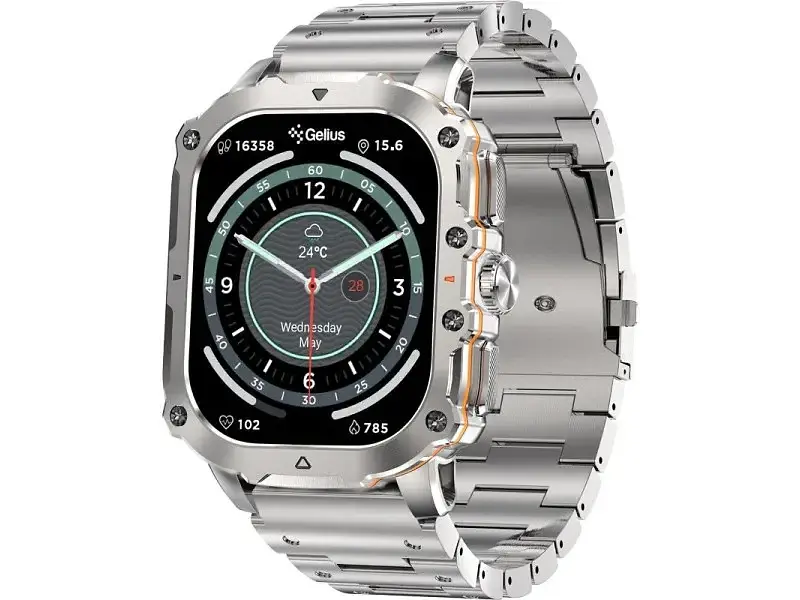 Смарт-годинник Gelius Pro GP-SW016 (Tactical Heavy) Silver Titan - фото 7