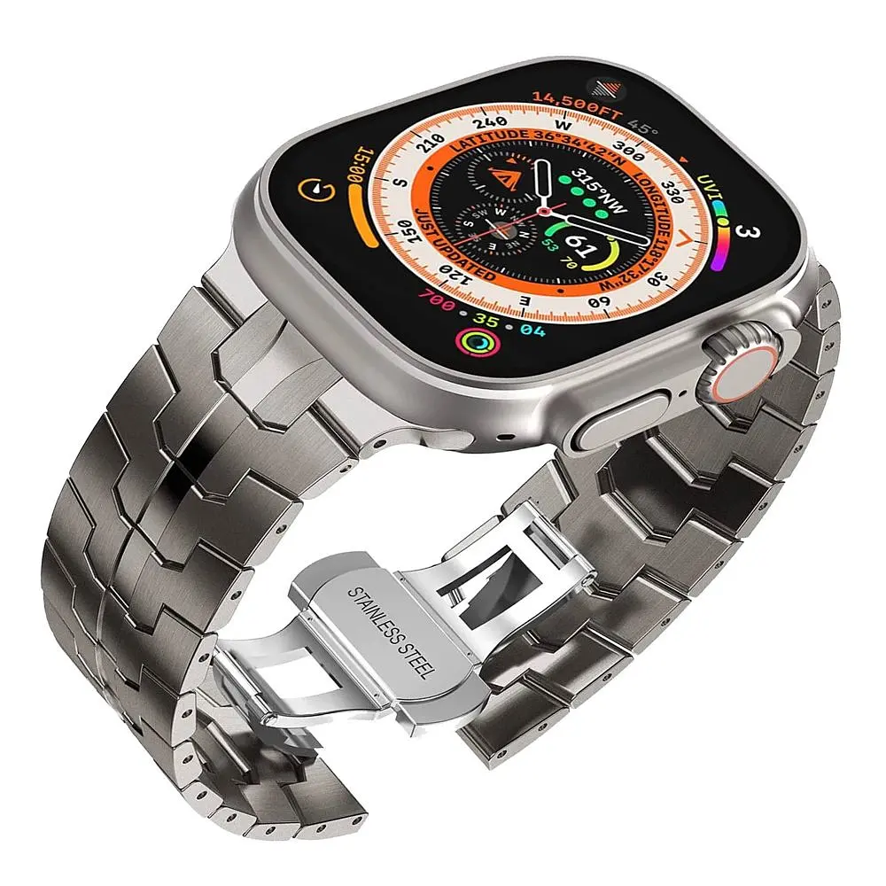 Ремінець Metallic Chain Apple Watch 41/Apple Watch 40/Apple Watch 38mm Titanium Gray (37195_3610679)