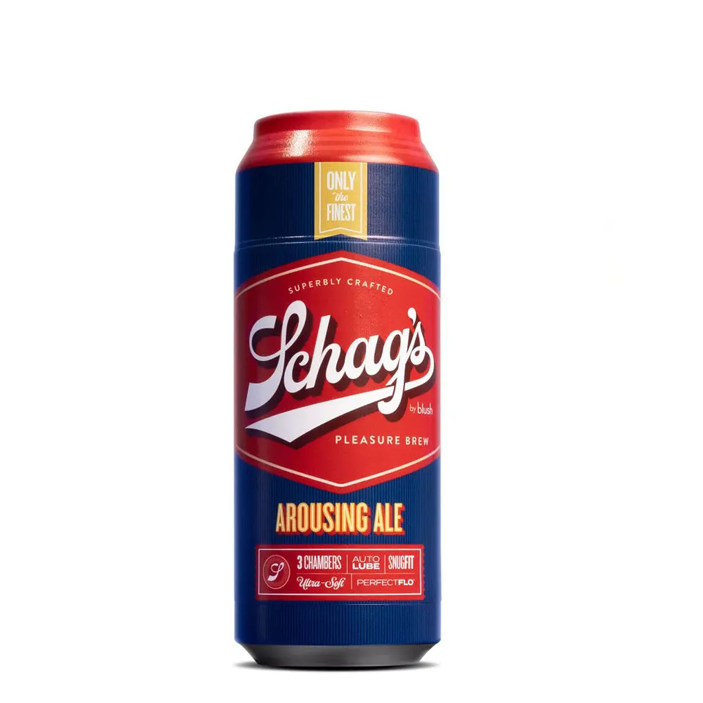 Мастурбатор - банка пива Blush Schag's Arousing Ale Masturbator - Frosted, самозмащуваний, вакуум