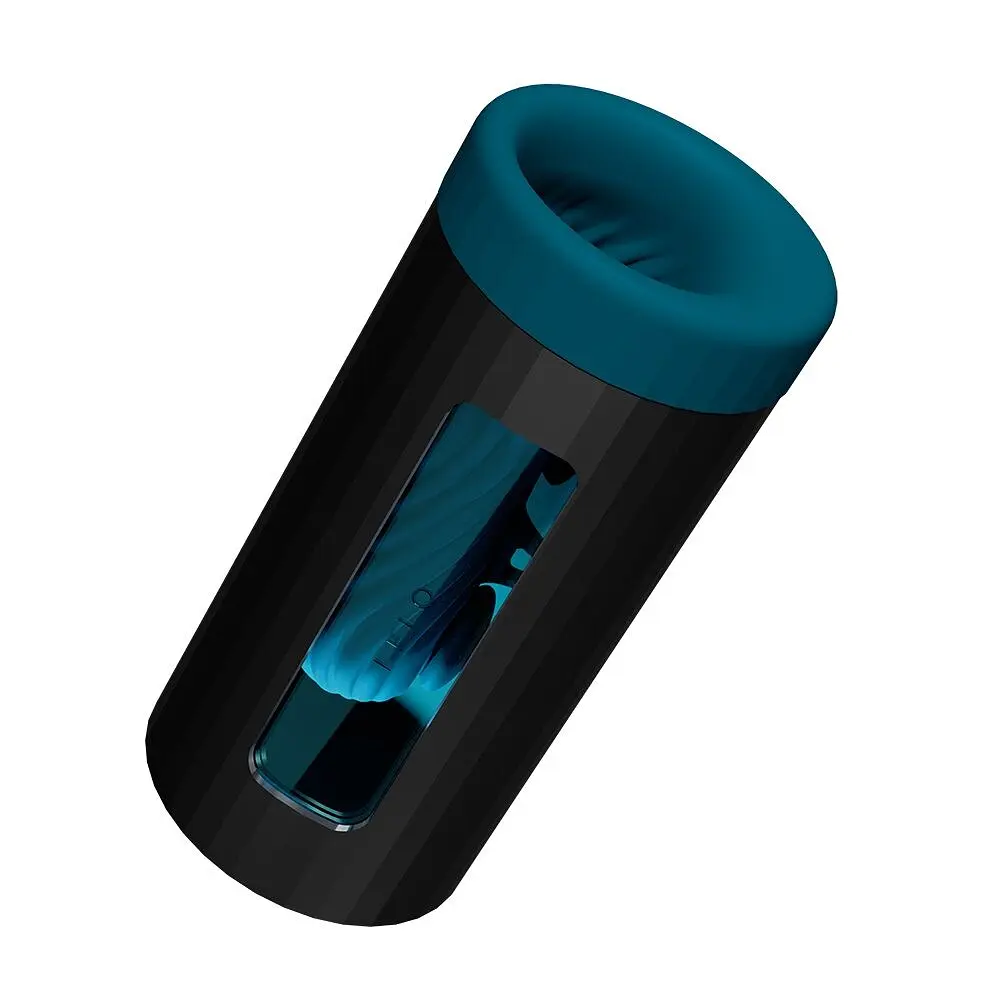 Смарт-мастурбатор LELO F1S V3 XL Teal, збільшений, 2 мотори, 8 режимів, стимуляція звуковими хвилями - фото 2