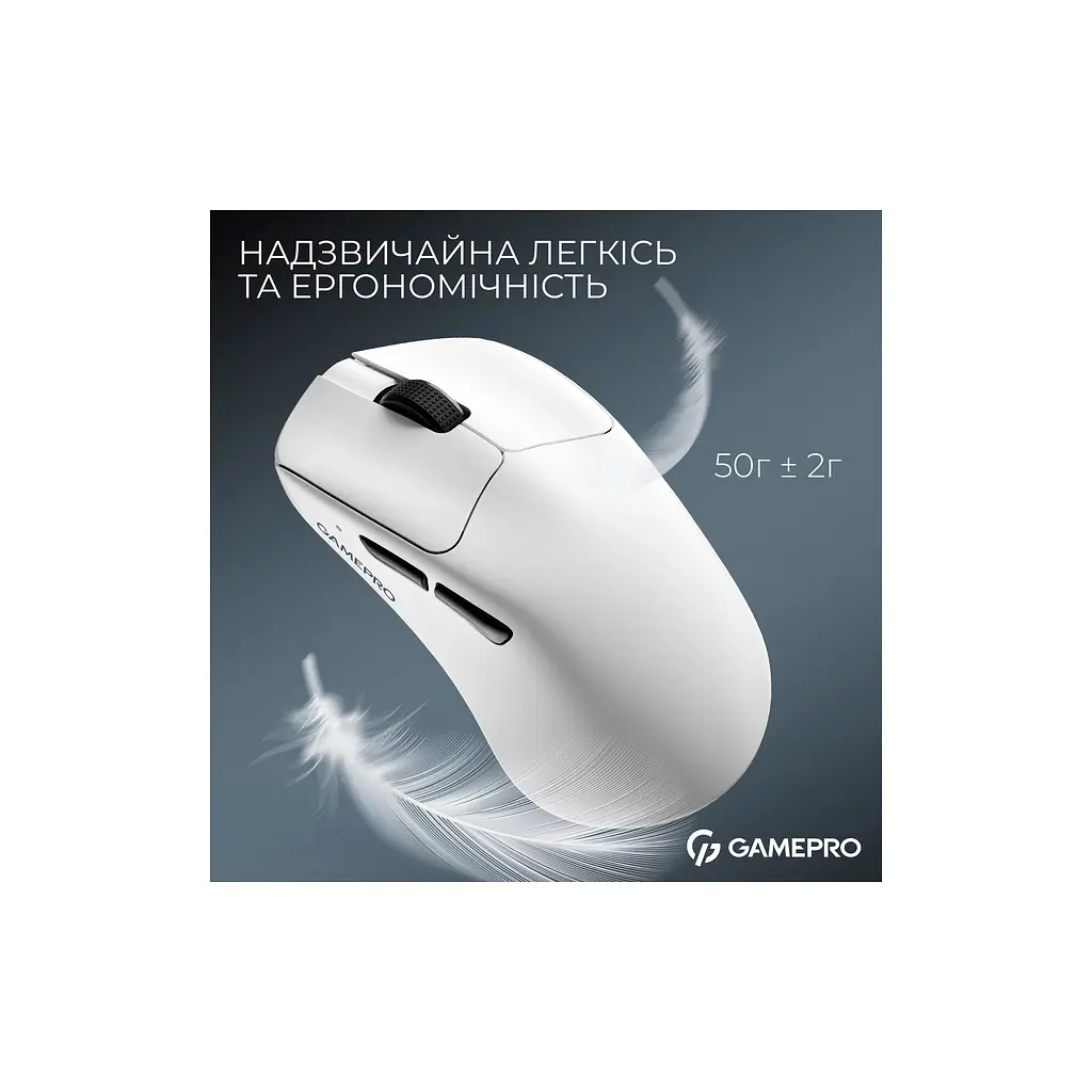 Мишка GamePro Asgard Surt Wireless/Bluetooth/USB White (GM017W) - фото 6