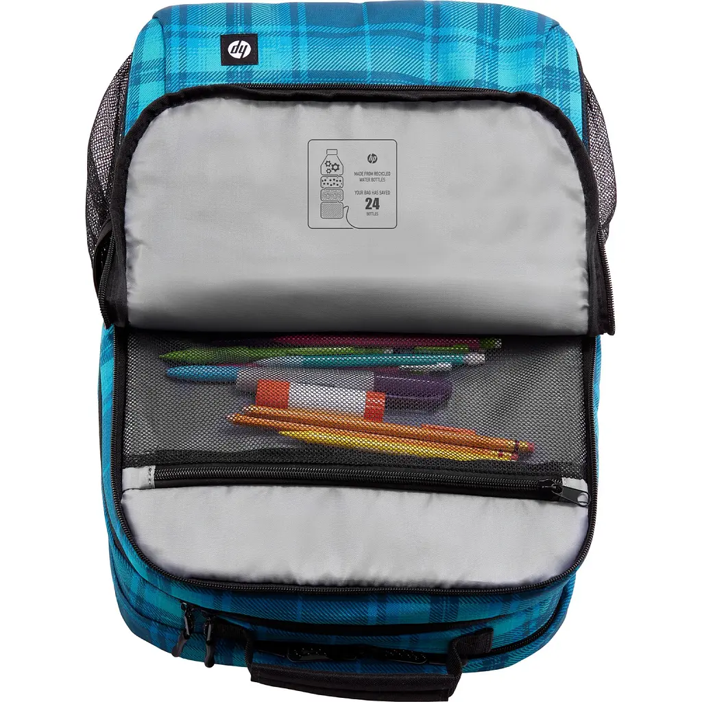 Рюкзак для ноутбука HP 16.1" Campus Tartan Plaid блакитний - фото 7
