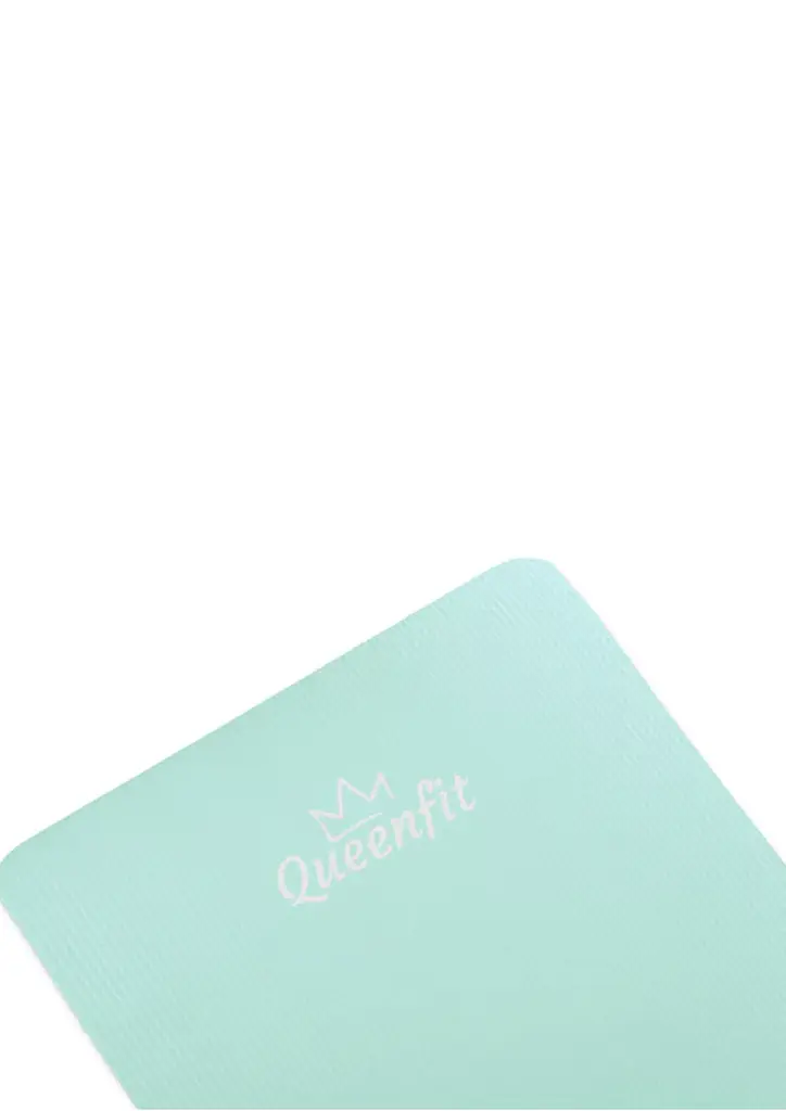 Килимок (мат) для фітнесу та йоги Queenfit NBR 1,5см бірюзовий - фото 5