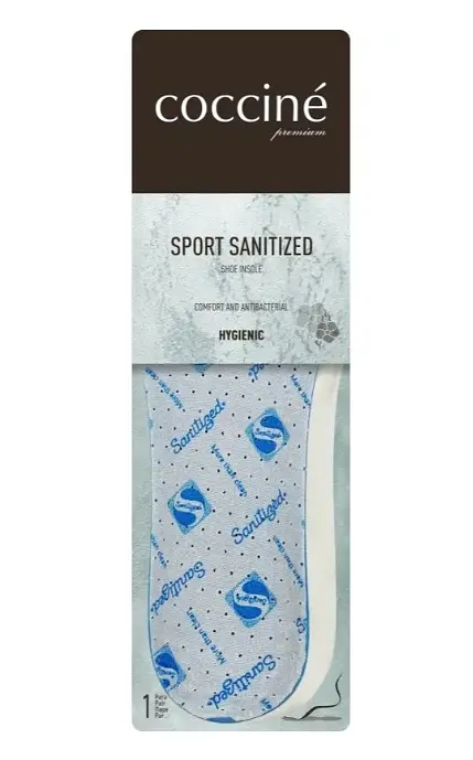Устілки Coccine Sport Sanitized - анатомічні спортивні з антибактеріальним покриттям. Розмір 36