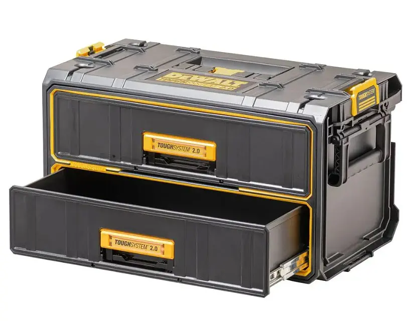 Ящик DeWalt TOUGHSYSTEM 2.0 модуль на 2 ящики (DWST83529-1) - фото 2