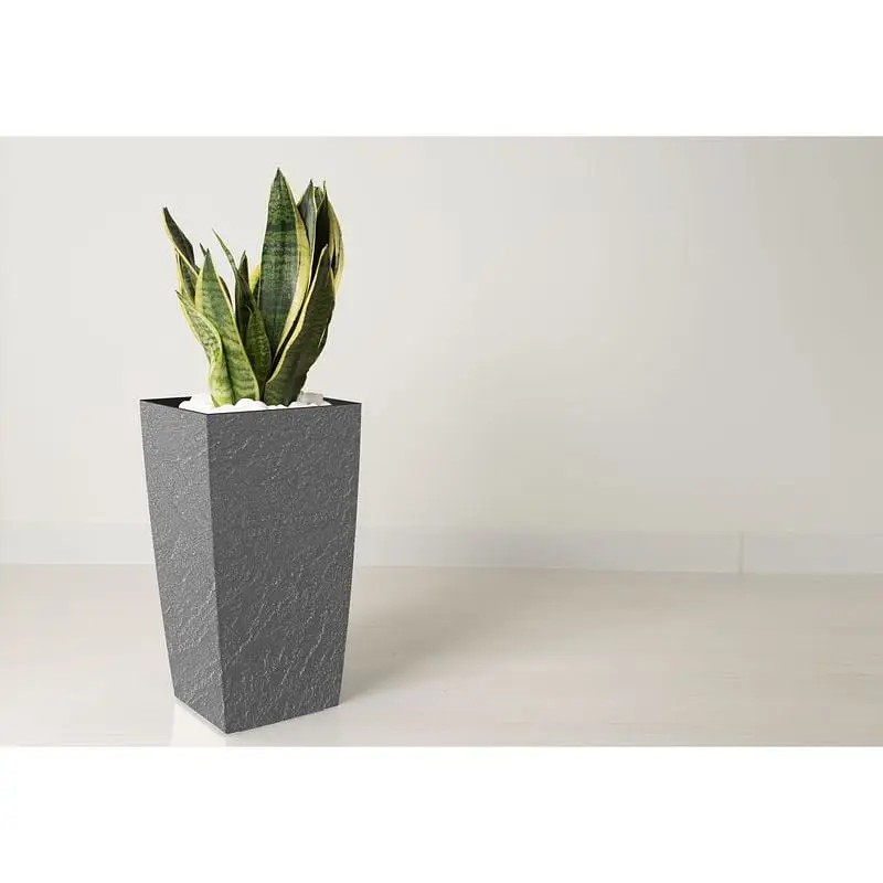 Вазон Plastkon Eliot Stone 25x46 см серый - фото 4
