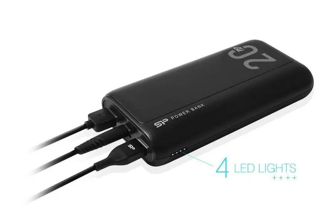 Повербанк – внешний аккумулятор Silicon Power QS15 20000mAh черный (SP20KMAPBKQS150K) - фото 4