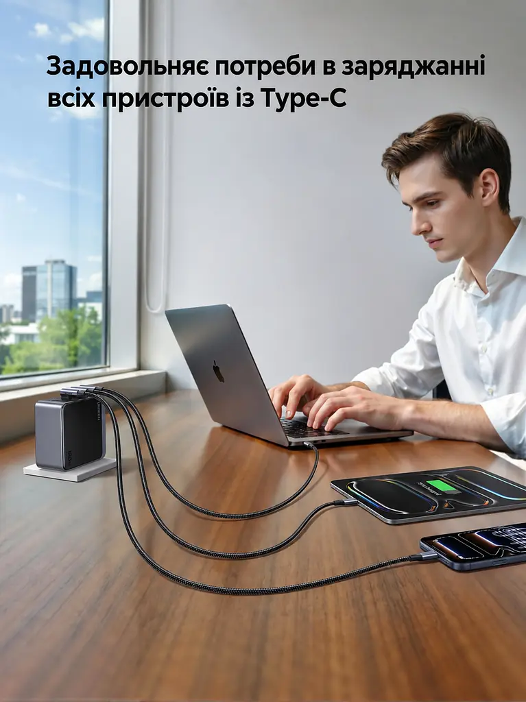 Кабель UGREEN L536 USB-C - USB-C кутовий 90° PD 3.1 240 Вт 1 м чорний (85225) - фото 12