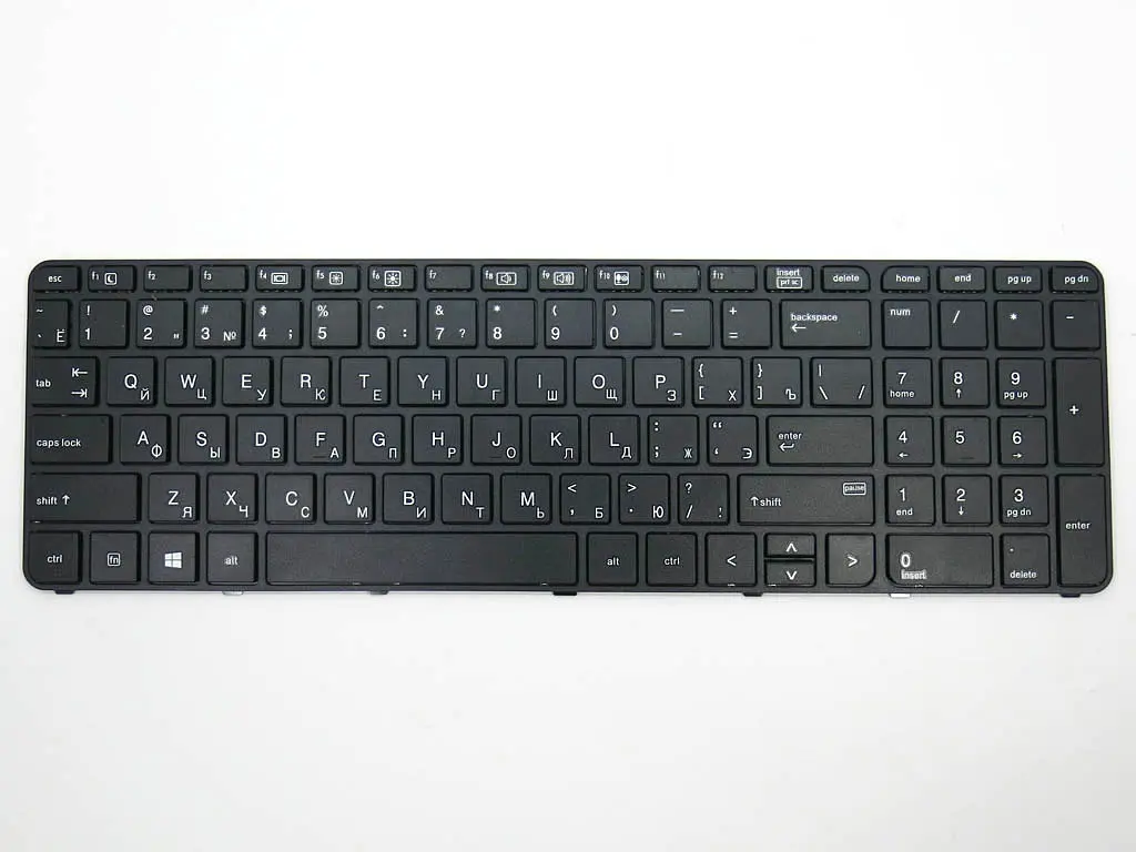 Клавіатура для HP ProBook 450 G3, 455 G3, 470 G3, 450 G4, 455 G4, 470 G4, 650 G2, 655 G2 (UA Black з Рамкою). - фото 3