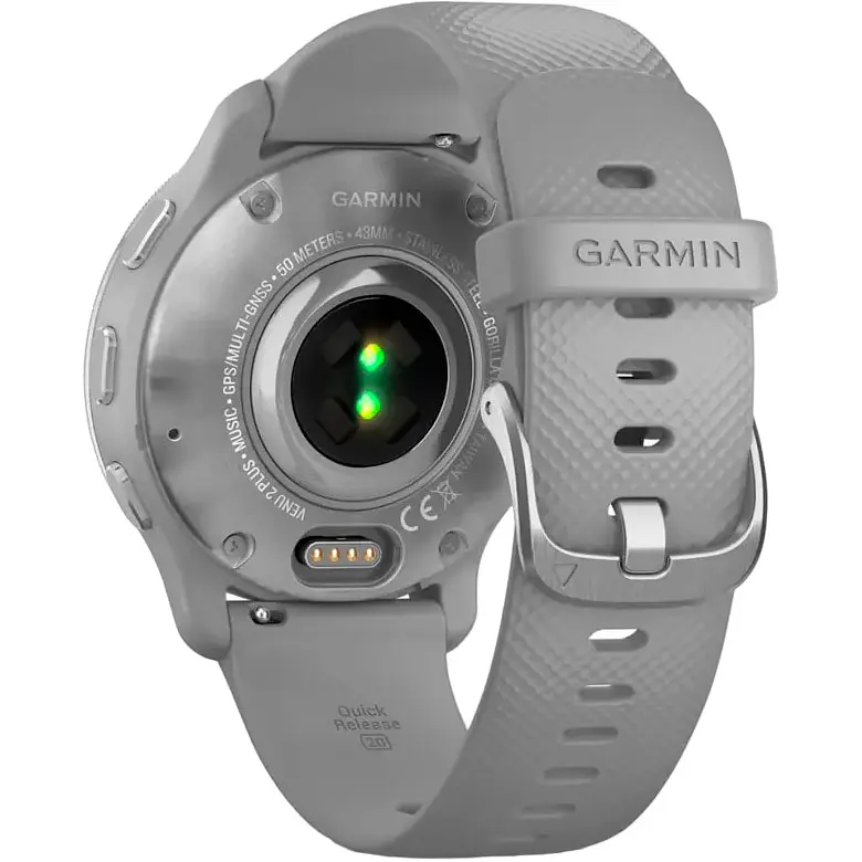 Смарт-годинник Garmin Venu 2 Plus Silver Stainless Steel Bezel with Powder Gray Case and Silicone Band [010-02496-00] [89372] - фото 8