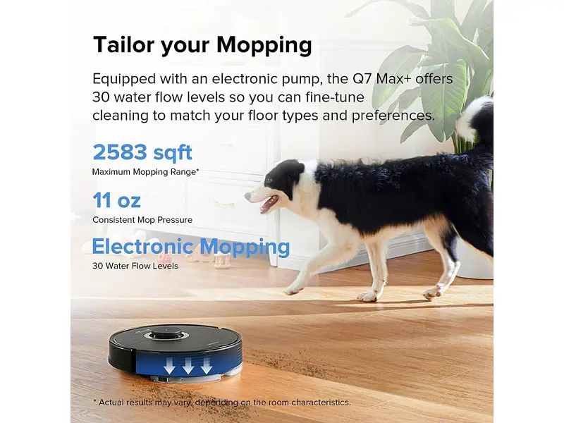 Робот-пилосос з вологим прибиранням RoboRock Vacuum Cleaner Q7 Max+ Black - фото 6