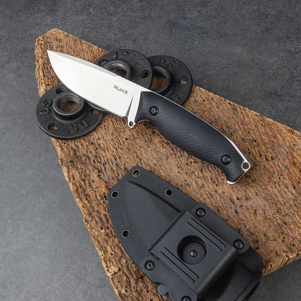 Ніж фіксований мисливський Ruike Jager F118-B, (11 см) 14C28N / G10 чорний - фото 5