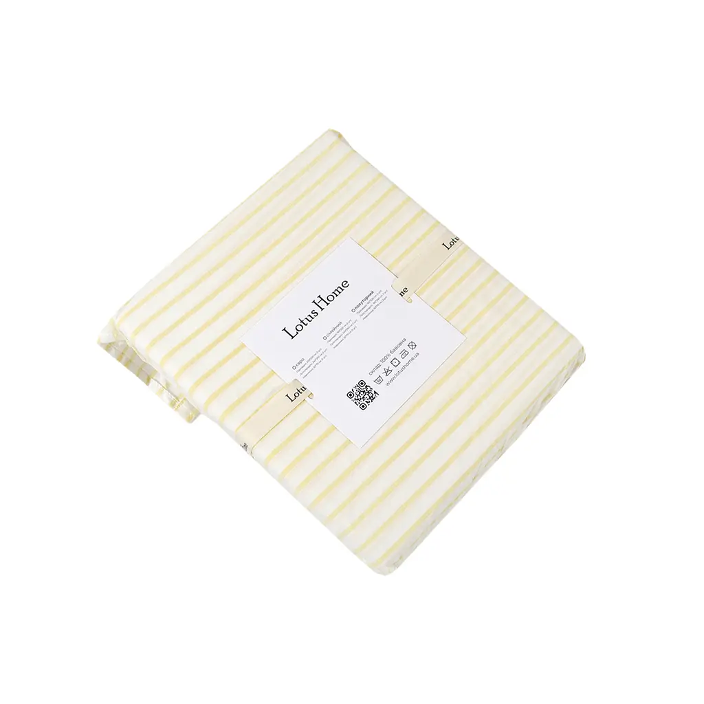 Постельное белье Lotus Home - Timeless желтый семейный - фото 8
