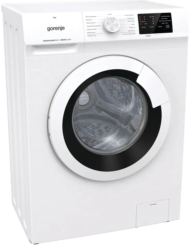 Пральна машина Gorenje з фронтальним завантаженням WHP60SF, 6кг, 1000, A+++, глибина 46см, Дисплей, Білий (WHP60SF) - фото 11