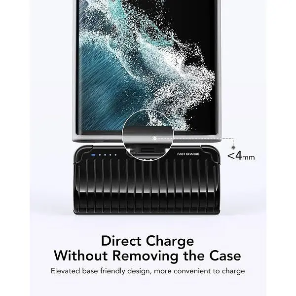 Портативное зарядное устройство Vrurc USB C для iPhone 15 5000 mAh Mini быстрая зарядка PD 20W Compact Charging Bank - фото 9