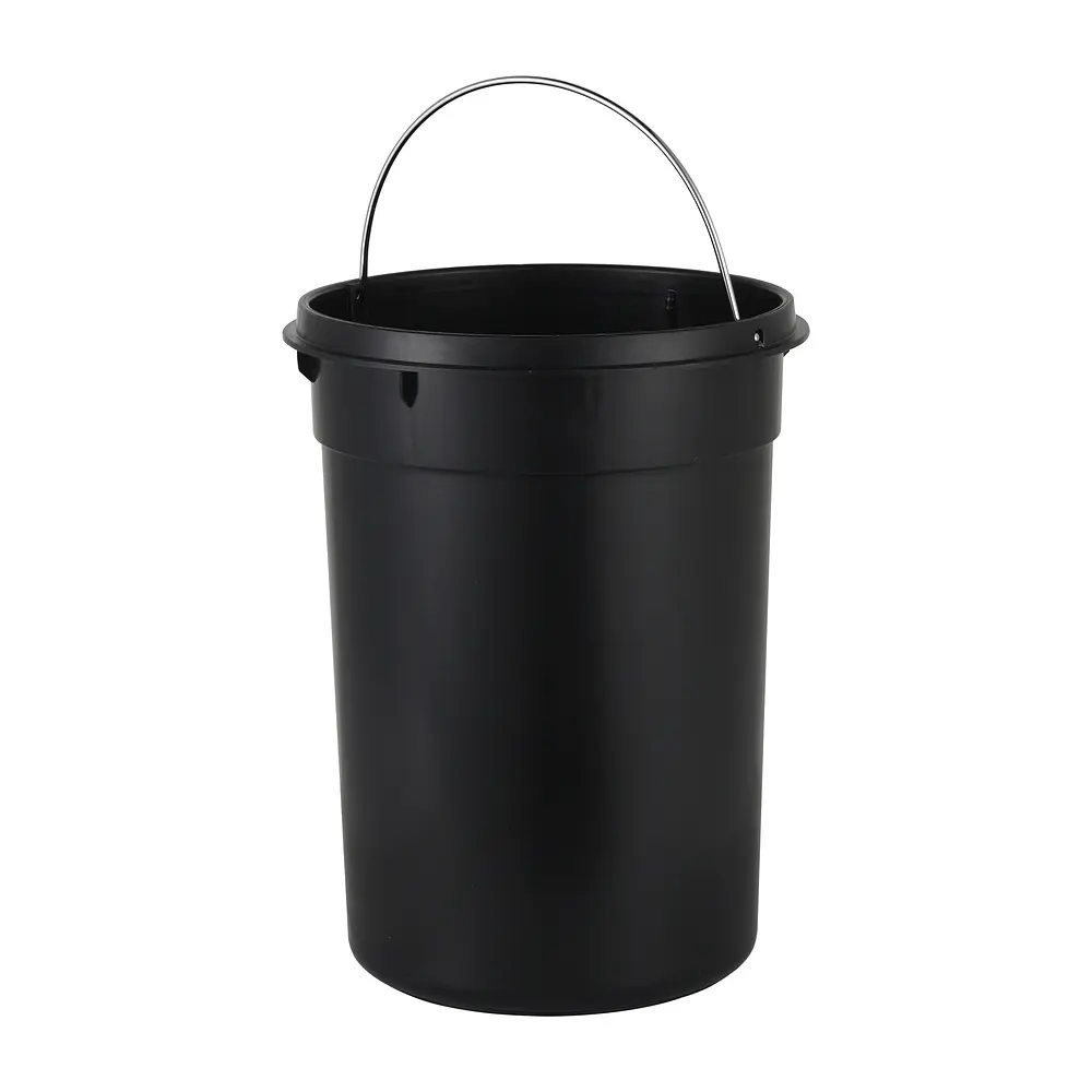 Відро для сміття з плавним закриттям кругле Zerix Solo-TC0205 SS Color 5л нержавіюча сталь ZX5888, Нержавіюча сталь - фото 7
