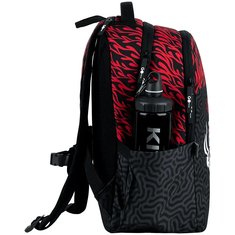 Рюкзак GoPack Teens 135M-4 Чорно-червоний (GO26-135M-4) - фото 5