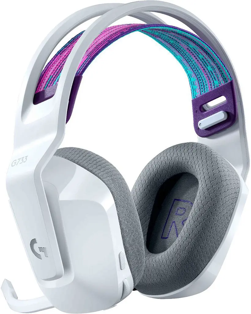 Навушники бездротові Logitech G733 Lightspeed Wireless RGB підсвітка (981-000883) білі - фото 3