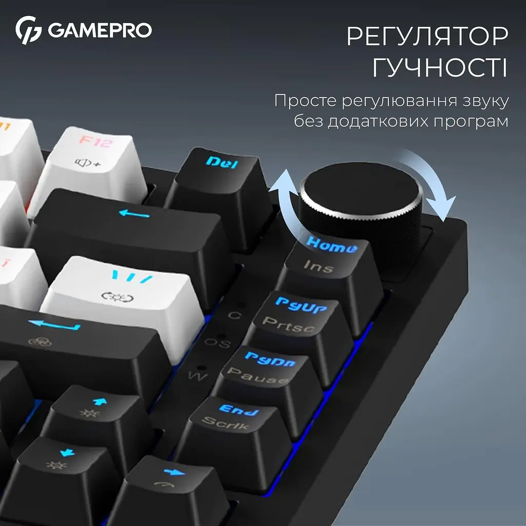 Клавіатура GamePro Asgard Valhalla MAX 75% Magnetic switches (MK160B MAX) - фото 15