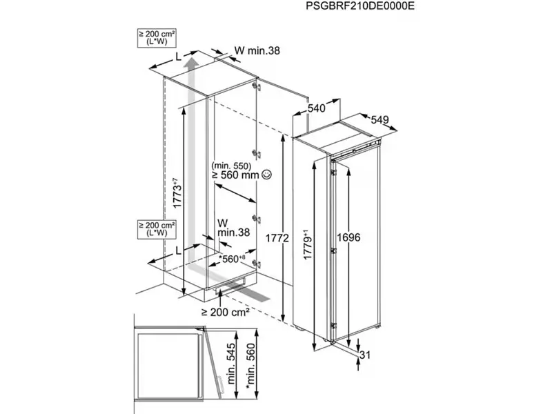 Холодильна камера Electrolux ERD6DE18S4 - фото 4