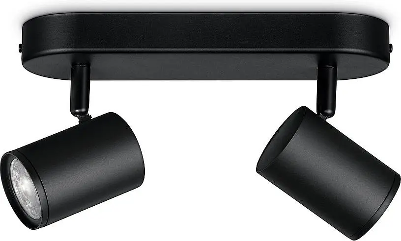 WiZ Світильник точковий накладний розумний IMAGEO Spots, 2х5W, 2200-6500K, RGB, Wi-Fi, чорний - фото 3