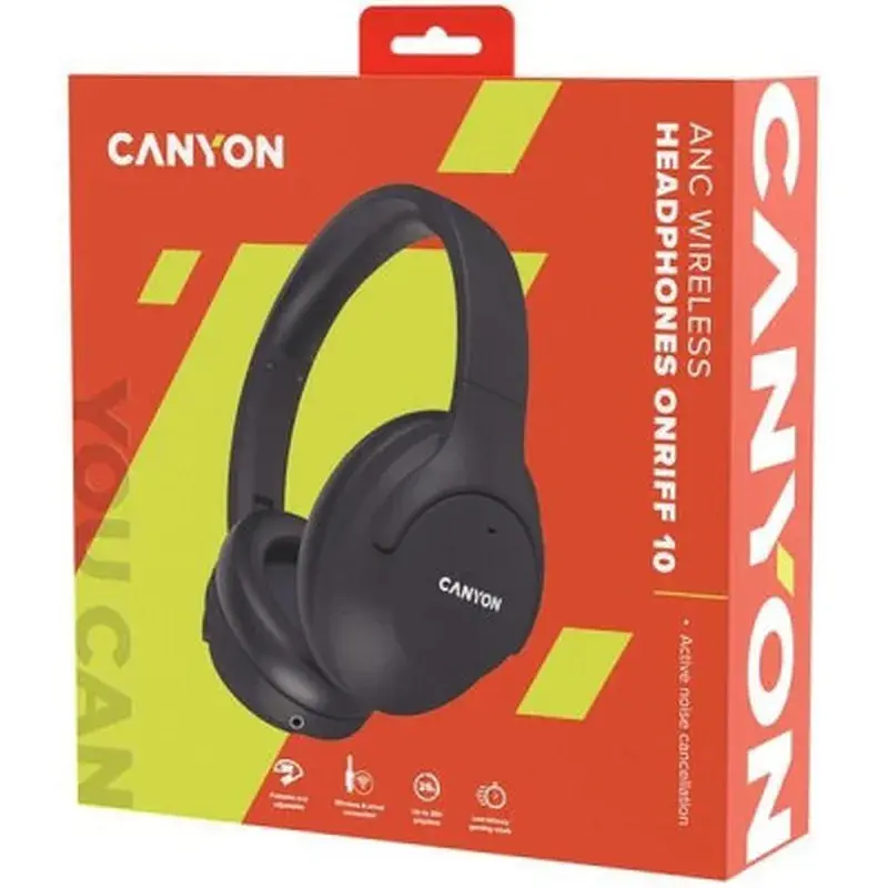 Навушники Canyon OnRiff 10 ANC Bluetooth Black (CNS-CBTHS10BK) - фото 6