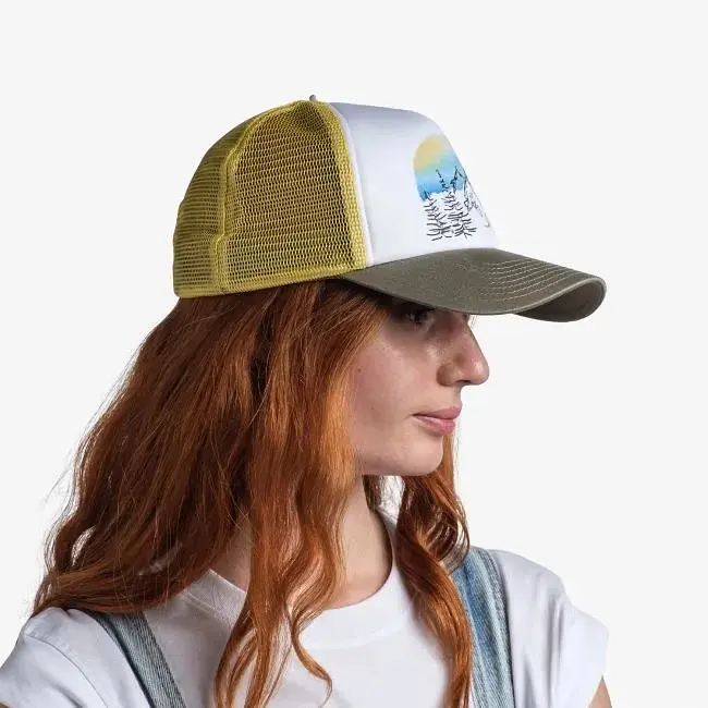 Кепка Buff Trucker Cap, Shira Multi L/XL Білий-Зелений - фото 3