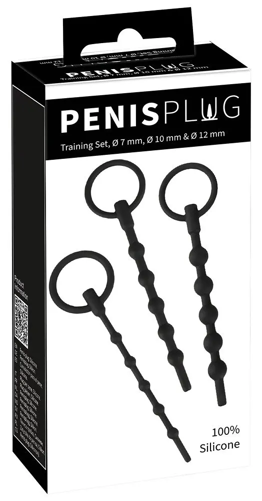 Стимулятор уретры Penisplug Training Set, 3 шт (черный) - фото 8