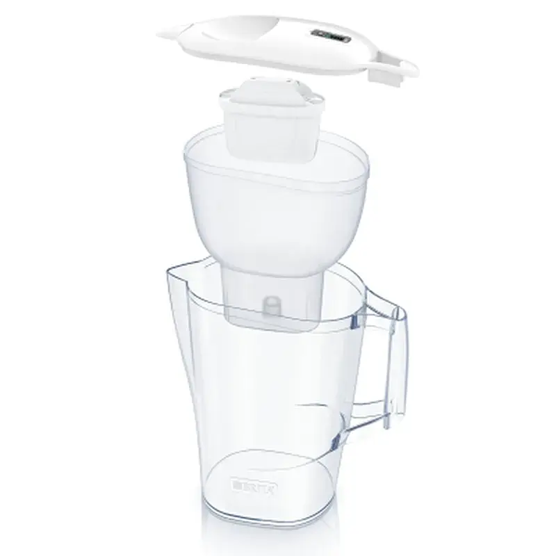 Фільтр-глечик Brita Aluna Memo MXPro 2.4л (1.4л очищеної води) з фільтр-картриджем, білий (1052801) - фото 2