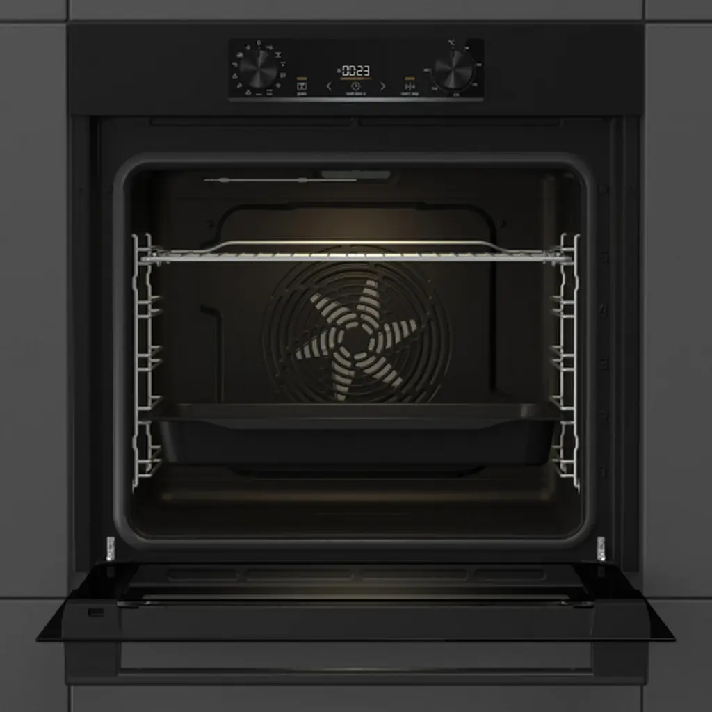 Духовой шкаф Gorenje электрический, 77 л, A, дисплей, IconLed, пиролиз, черный - фото 4
