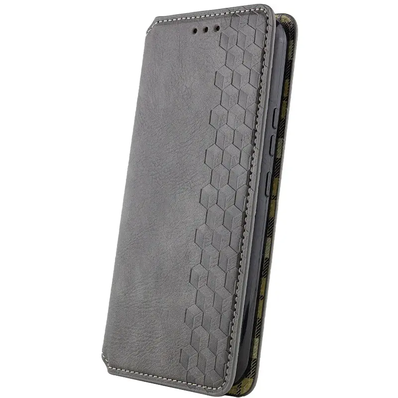 Чохол-книжка Getman шкіряний Cubic PU для Samsung Galaxy A35 Сірий - фото 3