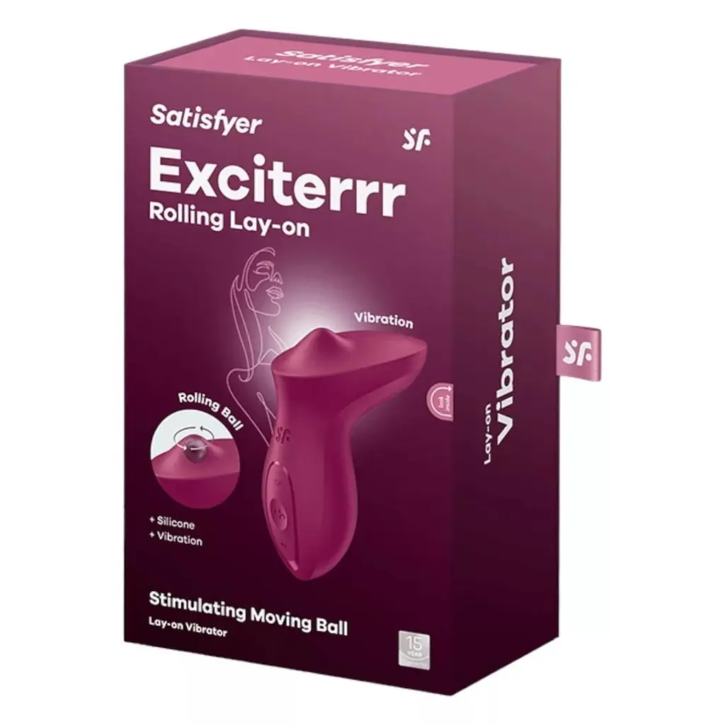 Вибратор для клитора Satisfyer Exciterrr бордовый - фото 2